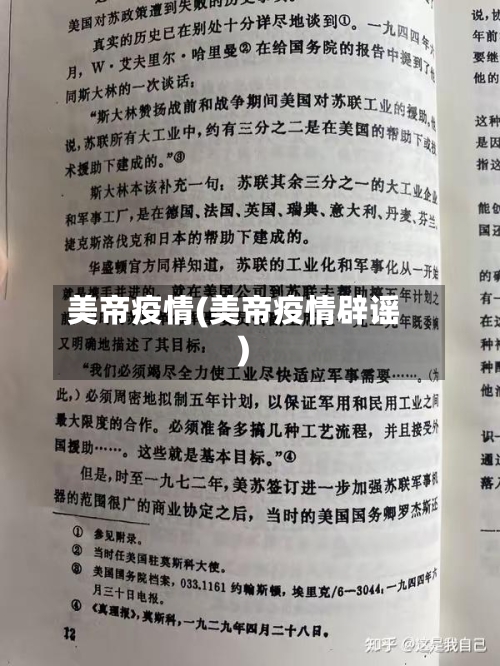 美帝疫情(美帝疫情辟谣)